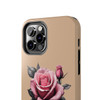 Phone Ink Pink Roses Phone-Too Tough Phone Case  for iPhone in 21 different sizes. Compatible with iPhone 7, 8, X, 11, 12, 13, 14 and more.