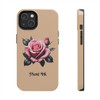 Phone Ink Pink Roses Phone-Too Tough Phone Case  for iPhone in 21 different sizes. Compatible with iPhone 7, 8, X, 11, 12, 13, 14 and more.