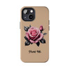 Phone Ink Pink Roses Phone-Too Tough Phone Case  for iPhone in 21 different sizes. Compatible with iPhone 7, 8, X, 11, 12, 13, 14 and more.