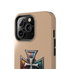 Phone Ink Iron Cross Phone-Too Tough Phone Case for iPhone in 21 different sizes. Compatible with iPhone 7, 8, X, 11, 12, 13, 14 and more.