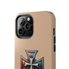 Phone Ink Iron Cross Phone-Too Tough Phone Case for iPhone in 21 different sizes. Compatible with iPhone 7, 8, X, 11, 12, 13, 14 and more.