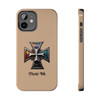 Phone Ink Iron Cross Phone-Too Tough Phone Case for iPhone in 21 different sizes. Compatible with iPhone 7, 8, X, 11, 12, 13, 14 and more.