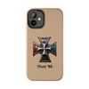 Phone Ink Iron Cross Phone-Too Tough Phone Case for iPhone in 21 different sizes. Compatible with iPhone 7, 8, X, 11, 12, 13, 14 and more.