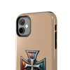 Phone Ink Iron Cross Phone-Too Tough Phone Case for iPhone in 21 different sizes. Compatible with iPhone 7, 8, X, 11, 12, 13, 14 and more.