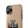 Phone Ink Iron Cross Phone-Too Tough Phone Case for iPhone in 21 different sizes. Compatible with iPhone 7, 8, X, 11, 12, 13, 14 and more.