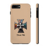 Phone Ink Iron Cross Phone-Too Tough Phone Case for iPhone in 21 different sizes. Compatible with iPhone 7, 8, X, 11, 12, 13, 14 and more.