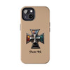 Phone Ink Iron Cross Phone-Too Tough Phone Case for iPhone in 21 different sizes. Compatible with iPhone 7, 8, X, 11, 12, 13, 14 and more.