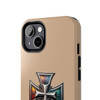 Phone Ink Iron Cross Phone-Too Tough Phone Case for iPhone in 21 different sizes. Compatible with iPhone 7, 8, X, 11, 12, 13, 14 and more.