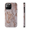 Pink Marble Tough Phone Case for iPhone in 21 different sizes. Compatible with iPhone 7, 8, X, 11, 12, 13, 14 and more.