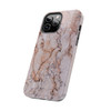 Pink Marble Tough Phone Case for iPhone in 21 different sizes. Compatible with iPhone 7, 8, X, 11, 12, 13, 14 and more.