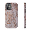 Pink Marble Tough Phone Case for iPhone in 21 different sizes. Compatible with iPhone 7, 8, X, 11, 12, 13, 14 and more.