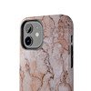 Pink Marble Tough Phone Case for iPhone in 21 different sizes. Compatible with iPhone 7, 8, X, 11, 12, 13, 14 and more.