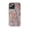 Pink Marble Tough Phone Case for iPhone in 21 different sizes. Compatible with iPhone 7, 8, X, 11, 12, 13, 14 and more.