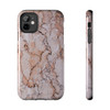 Pink Marble Tough Phone Case for iPhone in 21 different sizes. Compatible with iPhone 7, 8, X, 11, 12, 13, 14 and more.