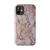 Pink Marble Tough Phone Case for iPhone in 21 different sizes. Compatible with iPhone 7, 8, X, 11, 12, 13, 14 and more.