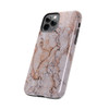 Pink Marble Tough Phone Case for iPhone in 21 different sizes. Compatible with iPhone 7, 8, X, 11, 12, 13, 14 and more.