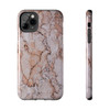 Pink Marble Tough Phone Case for iPhone in 21 different sizes. Compatible with iPhone 7, 8, X, 11, 12, 13, 14 and more.