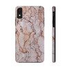 Pink Marble Tough Phone Case for iPhone in 21 different sizes. Compatible with iPhone 7, 8, X, 11, 12, 13, 14 and more.