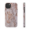 Pink Marble Tough Phone Case for iPhone in 21 different sizes. Compatible with iPhone 7, 8, X, 11, 12, 13, 14 and more.