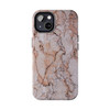 Pink Marble Tough Phone Case for iPhone in 21 different sizes. Compatible with iPhone 7, 8, X, 11, 12, 13, 14 and more.