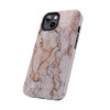 Pink Marble Tough Phone Case for iPhone in 21 different sizes. Compatible with iPhone 7, 8, X, 11, 12, 13, 14 and more.