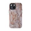 Pink Marble Tough Phone Case for iPhone in 21 different sizes. Compatible with iPhone 7, 8, X, 11, 12, 13, 14 and more.