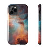 Space Nebula Tough Phone Case for iPhone in 21 different sizes. Compatible with iPhone 7, 8, X, 11, 12, 13, 14 and more.Tough Phone Cases