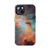 Space Nebula Tough Phone Case for iPhone in 21 different sizes. Compatible with iPhone 7, 8, X, 11, 12, 13, 14 and more.Tough Phone Cases