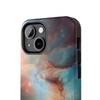 Space Nebula Tough Phone Case for iPhone in 21 different sizes. Compatible with iPhone 7, 8, X, 11, 12, 13, 14 and more.Tough Phone Cases