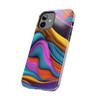 Neon Ribbons Tough Phone Case for iPhone in 21 different sizes. Compatible with iPhone 7, 8, X, 11, 12, 13, 14 and more.