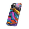Neon Ribbons Tough Phone Case for iPhone in 21 different sizes. Compatible with iPhone 7, 8, X, 11, 12, 13, 14 and more.