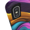 Neon Ribbons Tough Phone Case for iPhone in 21 different sizes. Compatible with iPhone 7, 8, X, 11, 12, 13, 14 and more.