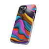 Neon Ribbons Tough Phone Case for iPhone in 21 different sizes. Compatible with iPhone 7, 8, X, 11, 12, 13, 14 and more.