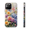 Spring Bouquet Tough Phone Case for iPhone in 21 different sizes. Compatible with iPhone 7, 8, X, 11, 12, 13, 14 and more.