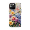 Spring Bouquet Tough Phone Case for iPhone in 21 different sizes. Compatible with iPhone 7, 8, X, 11, 12, 13, 14 and more.
