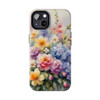 Spring Bouquet Tough Phone Case for iPhone in 21 different sizes. Compatible with iPhone 7, 8, X, 11, 12, 13, 14 and more.