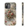 Rose Toile Tough Phone Case for iPhone in 21 different sizes. Compatible with iPhone 7, 8, X, 11, 12, 13, 14 and more.