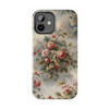 Rose Toile Tough Phone Case for iPhone in 21 different sizes. Compatible with iPhone 7, 8, X, 11, 12, 13, 14 and more.