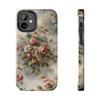 Rose Toile Tough Phone Case for iPhone in 21 different sizes. Compatible with iPhone 7, 8, X, 11, 12, 13, 14 and more.