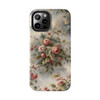 Rose Toile Tough Phone Case for iPhone in 21 different sizes. Compatible with iPhone 7, 8, X, 11, 12, 13, 14 and more.