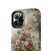Rose Toile Tough Phone Case for iPhone in 21 different sizes. Compatible with iPhone 7, 8, X, 11, 12, 13, 14 and more.