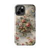 Rose Toile Tough Phone Case for iPhone in 21 different sizes. Compatible with iPhone 7, 8, X, 11, 12, 13, 14 and more.