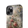 Rose Toile Tough Phone Case for iPhone in 21 different sizes. Compatible with iPhone 7, 8, X, 11, 12, 13, 14 and more.