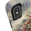 Rose Toile Tough Phone Case for iPhone in 21 different sizes. Compatible with iPhone 7, 8, X, 11, 12, 13, 14 and more.