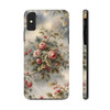 Rose Toile Tough Phone Case for iPhone in 21 different sizes. Compatible with iPhone 7, 8, X, 11, 12, 13, 14 and more.