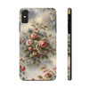 Rose Toile Tough Phone Case for iPhone in 21 different sizes. Compatible with iPhone 7, 8, X, 11, 12, 13, 14 and more.