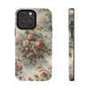 Rose Toile Tough Phone Case for iPhone in 21 different sizes. Compatible with iPhone 7, 8, X, 11, 12, 13, 14 and more.