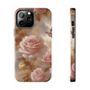 Rose Gold Tough Phone Case for iPhone in 21 different sizes. Compatible with iPhone 7, 8, X, 11, 12, 13, 14 and more.