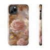 Rose Gold Tough Phone Case for iPhone in 21 different sizes. Compatible with iPhone 7, 8, X, 11, 12, 13, 14 and more.