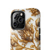 Golden Swirl Tough Phone Case for iPhone in 21 different sizes. Compatible with iPhone 7, 8, X, 11, 12, 13, 14 and more.